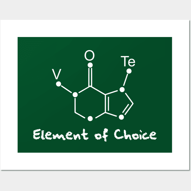 chemical formula of vote Wall Art by Typography Dose